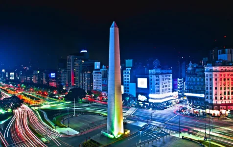 El Obelisco de Buenos Aires, un símbolo de la ciudad.